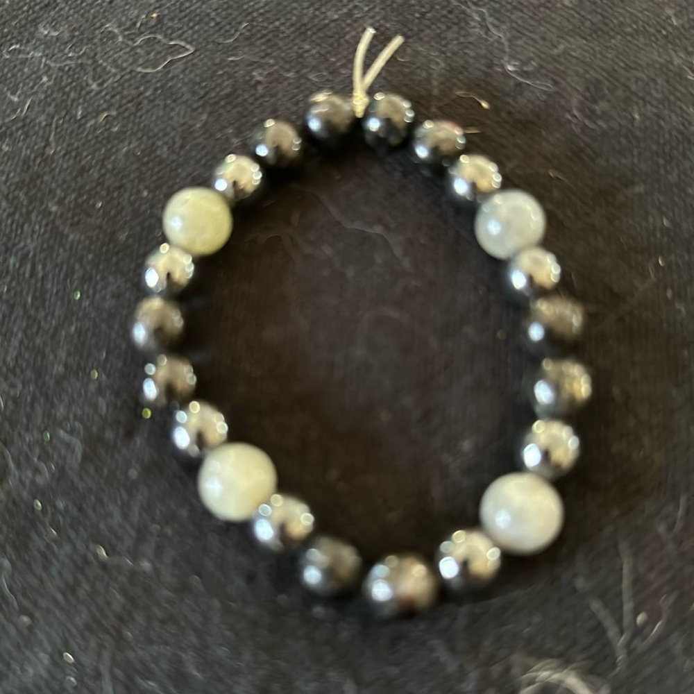 Astrophyllite labradorite & hematite Bracelet